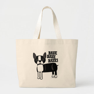 Niedlich Accent Boston Terrier Jumbo Stoffbeutel