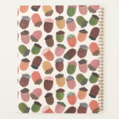 Niedlich Acorn Girl bunt pink Planer (Rückseite)