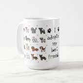 Niedlich Adoptierte ich die Tasse "Mein bester Fre (Vorderseite Links)