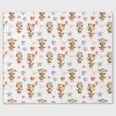 Niedlich Adorable Baby Owl Kids Geschenkpapier (Flach)