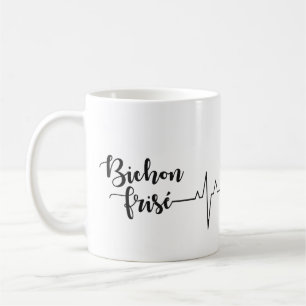 Niedlich Adorable Bichon Frisé Valentine's Heartbe Kaffeetasse
