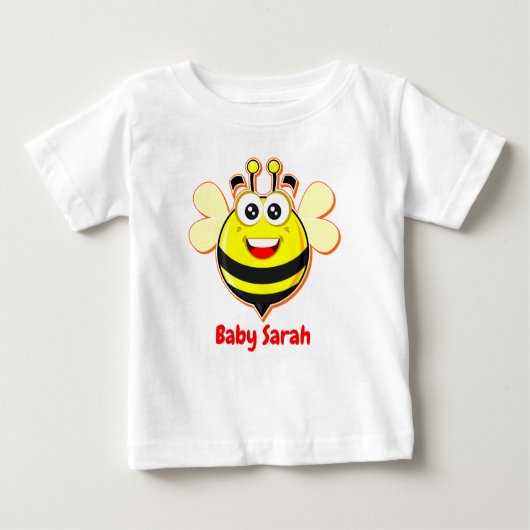 Niedlich-Adorable Biene und Siegel Cub Graphic Baby T-shirt (Vorderseite)