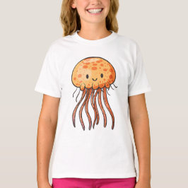 Niedlich Adorable Cartoon Qualle T-Shirt