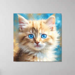 Niedlich Adorable Cat-37823 Leinwanddruck