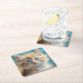 Niedlich Adorable Cat-37823 Rechteckiger Pappuntersetzer (Vor Ort)