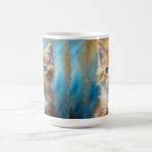 Niedlich Adorable Cat Portrait Kaffeetasse (Mittel)