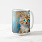Niedlich Adorable Cat Portrait Kaffeetasse (VorderseiteRechts)