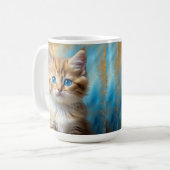 Niedlich Adorable Cat Portrait Kaffeetasse (Vorderseite Links)