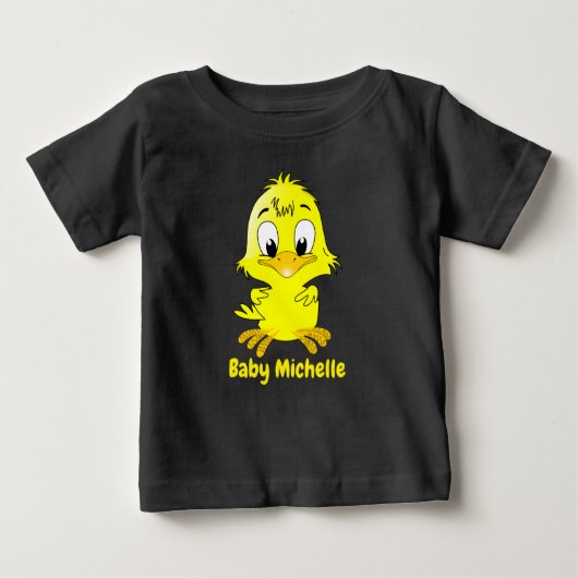 Niedlich Adorable Chick und Panda Graphic Baby T-shirt (Vorderseite)