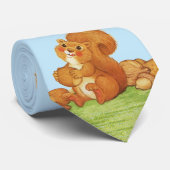 Niedlich Adorable Eichhörnchennudeln Krawatte (Gerollt)