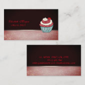 Niedlich Adorable Elegante Cupcake Kirchengebäck Visitenkarte (Vorne/Hinten)