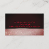 Niedlich Adorable Elegante Cupcake Kirchengebäck Visitenkarte (Rückseite)