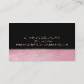 Niedlich Adorable Elegante Visitenkarte (Rückseite)