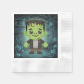 Niedlich Adorable Frankenstein Paper Napkin Serviette (Vorderseite)