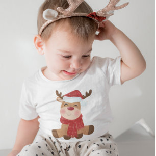 Niedlich Adorable Frohe Weihnachtsmann Baby T-shirt