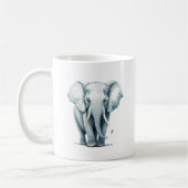 Niedlich Adorable Gray Elephant Kitchen Kaffeetasse (Links)