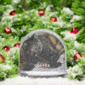 Niedlich Adorable Hauskatze, Hund, Baby-Foto mit N Schneekugeln (Weihnachten)