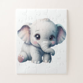 Niedlich Adorable Kawaii Baby Elephant Puzzle