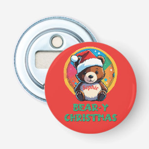 Niedlich Adorable Kawaii Chibi Bär y Weihnachtsbär Flaschenöffner