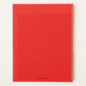 Niedlich Adorable Kawaii Chibi Bär y Weihnachtsbär Planer (Rückseite)