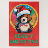 Niedlich Adorable Kawaii Chibi Bär y Weihnachtsbär Puzzle (Vertikal)