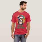 Niedlich Adorable Kawaii Chibi Bär y Weihnachtsbär T-Shirt (Vorne ganz)
