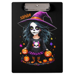 Niedlich Adorable Kawaii Halloween Hexe Klemmbrett
