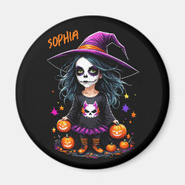 Niedlich Adorable Kawaii Halloween Hexe Magnet