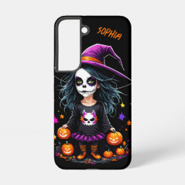 Niedlich Adorable Kawaii Halloween Hexe Samsung Galaxy Hülle