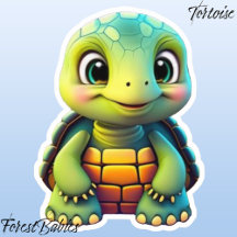 Niedlich-Adorable Kid's Schildkrötentier Cartoon G