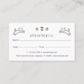 Niedlich Adorable Kitty Cat Termin Erinnerung Rosa (Rückseite)