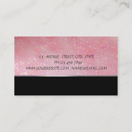 Niedlich Adorable , Kuchengebäck Visitenkarte (Rückseite)