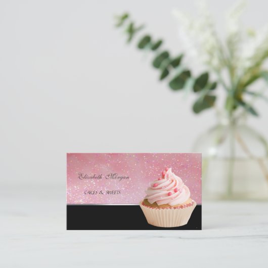 Niedlich Adorable , Kuchengebäck Visitenkarte (Stehend Vorderseite)