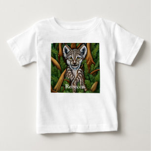 Niedlich Adorable Little Lynx Kitten Baby T-shirt