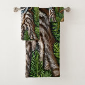 Niedlich Adorable Little Lynx Kitten Badhandtuch Set (Insitu)