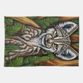 Niedlich Adorable Little Lynx Kitten Geschirrtuch (Horizontal)