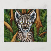 Niedlich Adorable Little Lynx Kitten Postkarte (Vorderseite)