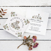 Niedlich Adorable Llama Wasserfarbener Teppich Quadratische Visitenkarte