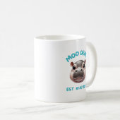Niedlich Adorable Moo Deng Baby Pygmy Hippo Kaffeetasse (VorderseiteRechts)