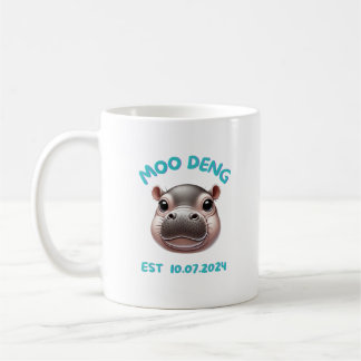 Niedlich Adorable Moo Deng Baby Pygmy Hippo Kaffeetasse