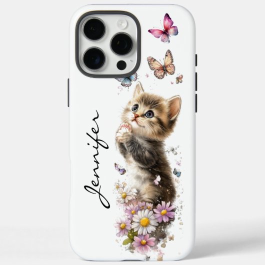 Niedlich Adorable Playful Kitten iPhone / iPad Geh Case-Mate iPhone Hülle (Rückseite)