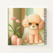 Niedlich Adorable Poodle Doppy Puppy Artwork | Notizblock (Rückseite)