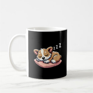 Niedlich Adorable Sleeping Animal Lovers Welsh Cor Kaffeetasse