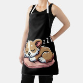 Niedlich Adorable Sleeping Animal Lovers Welsh Cor Schürze (InSitu)