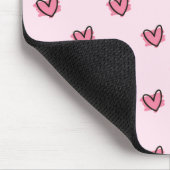 Niedlich Adorable Valentine's Day Red Hearts Muste Mousepad (Ecke)
