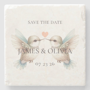 Niedlich Adorable Wedding Save the Date Stone Unte Steinuntersetzer