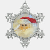 Niedlich Adorable Weihnachten Schneeflocken Zinn-Ornament (Vorderseite)