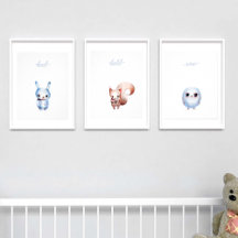 Niedlich Adorable Woodland Owl Boy Baby Kinderzimm