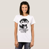 Niedlich Adortable Otter T-Shirt (Vorne ganz)