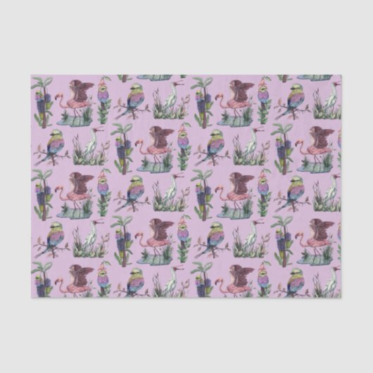 Niedlich African Flamingo Bird Lover Ästhetik Seidenpapier (Vorderseite)